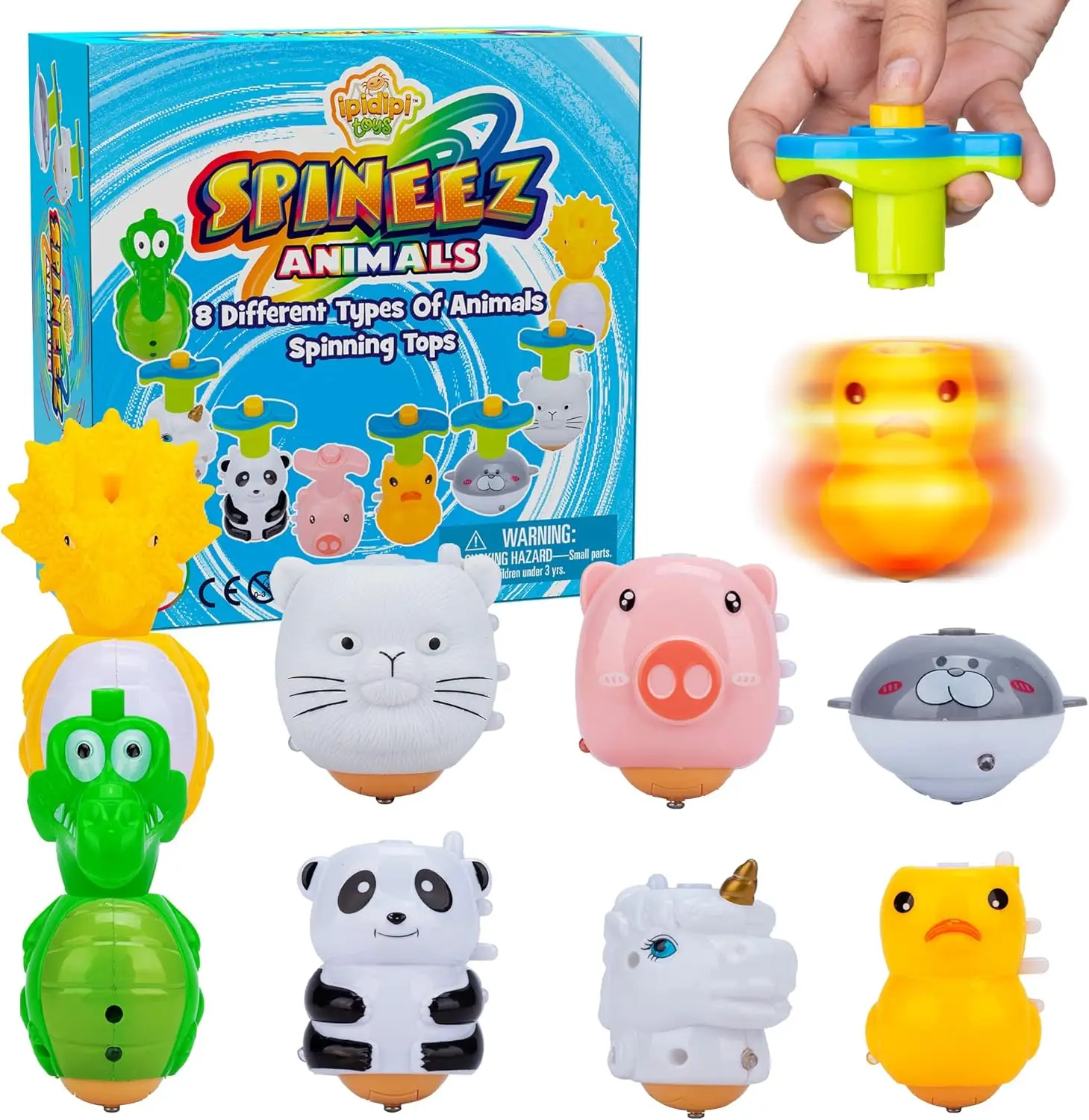 

8 светящихся волчковых волчковых игрушек с LED-подсветкой для детей, подарки на Пасху, сувениры на день рождения и школьные призы