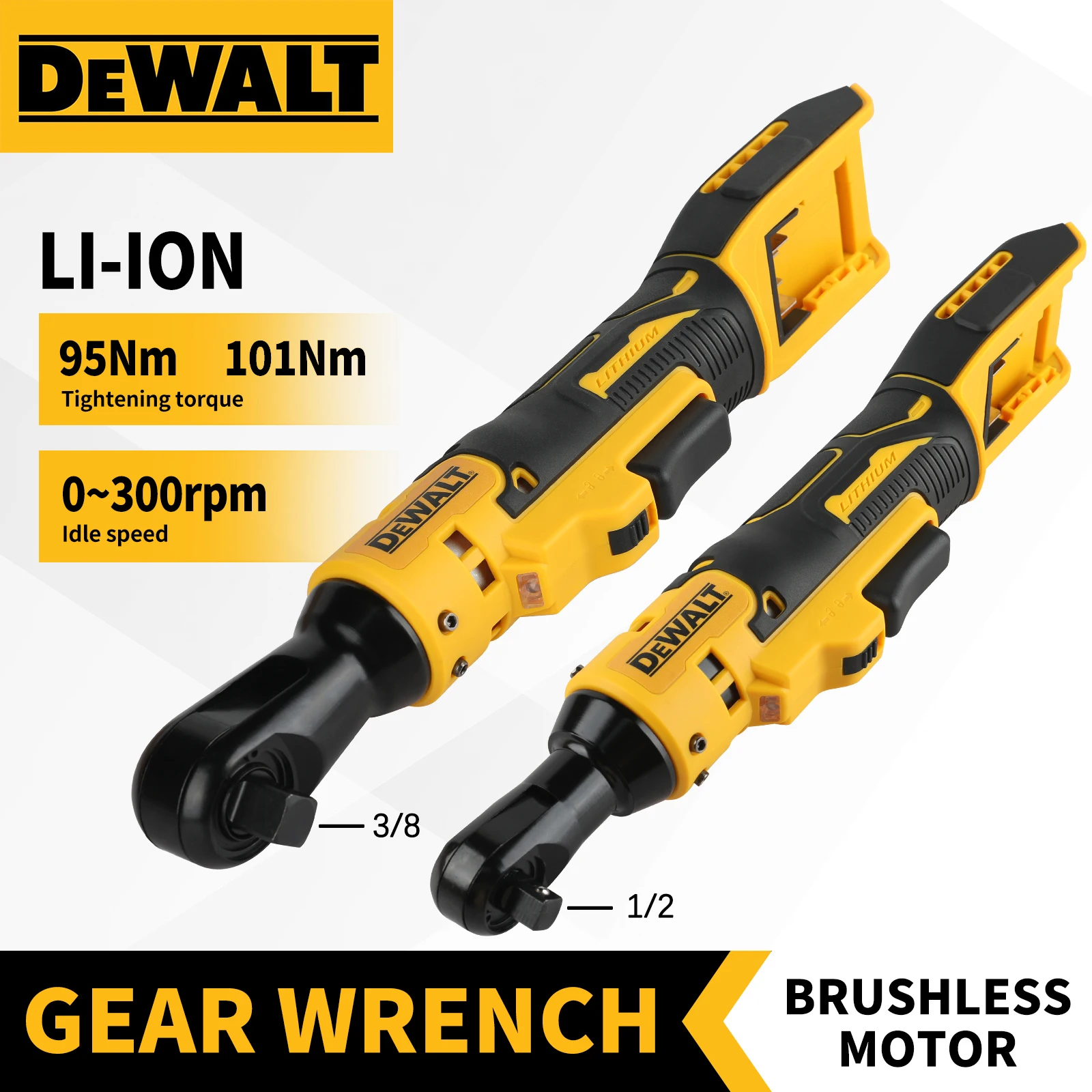

Dewalt DCF513/DCF512 Ratchet Right Angle Wrench LED Cordless Driver Variable Speed Power Wrench Power Tools