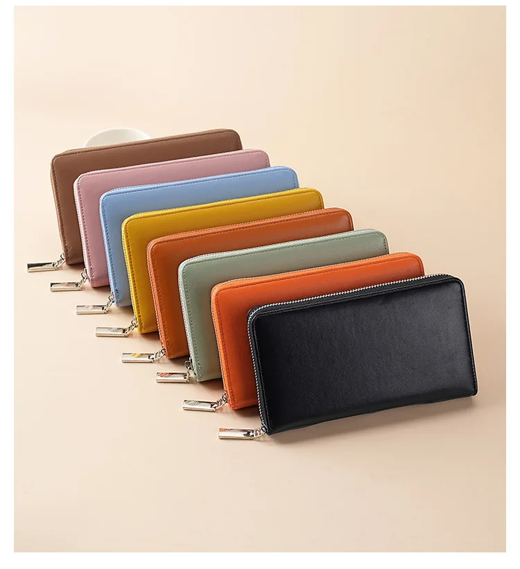 Men's and women's long multi-functional anti-demagnetization large-capacity 60-slot ID card holder wallet