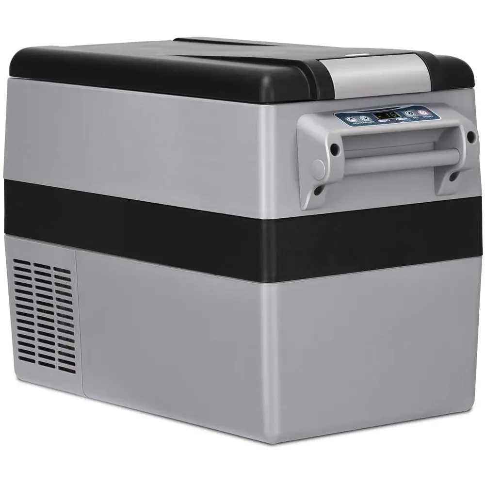 

Электрический автомобильный холодильник на 44 кварта (12В/24В) с 3-уровневым ЖК-дисплеем, идеально подходит для путешествий, автодомов, кемпинга и поездок на грузовиках