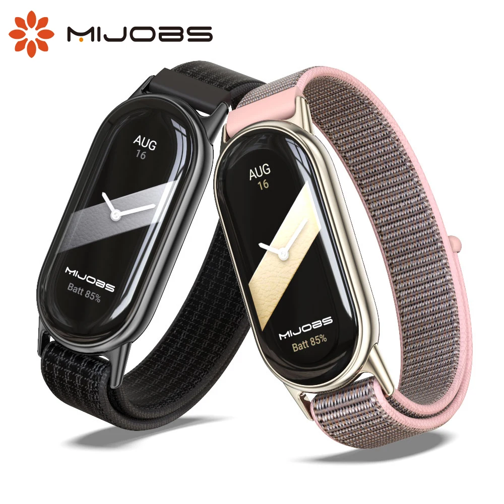 Voor Mi Band 10 9 8 Nylon Band Smart Armband Vervanging Accessoires Polsband Strap voor Xiaomi Smart Band 8 9 Miband 8 Correa