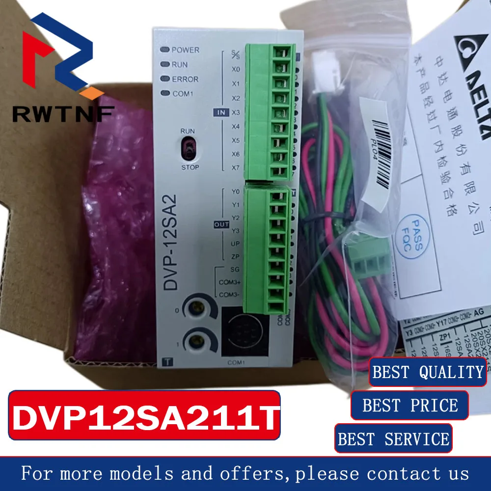 Brand New Genuine DVP12SA211T Delta Programmable Controller SA2 Series Pulse Type PLC,100% Original Warehouse Stock