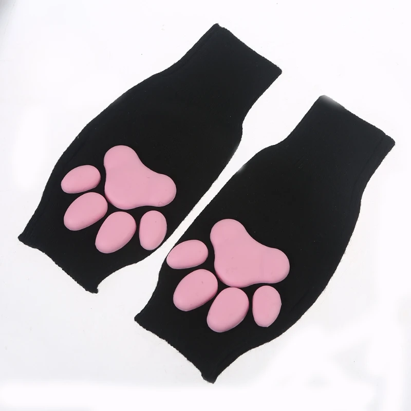 Soft Silicone for Cat Claw Gloves Fingerless 3D Toes for Cat Paw Pad Hand Sleeves Kitten Mittens Halloween Cosplay Drop shipping