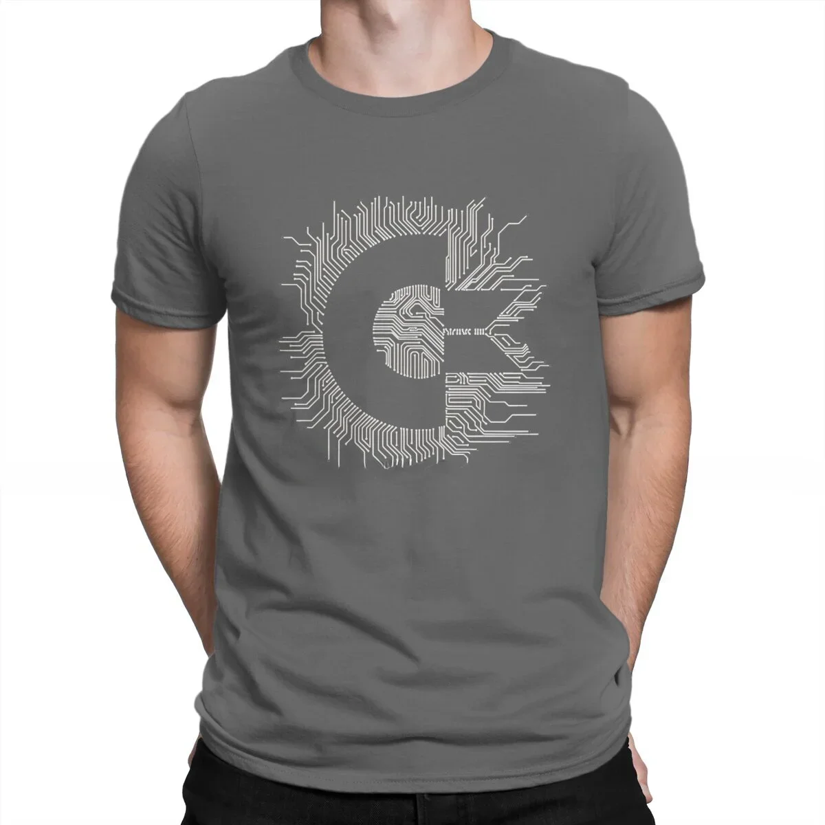 sleevee casual t-shirts Consciousness is an It's Fashion Sport Sleeves Commodore Amiga 500 Commodore Circuits Cotton T Shirt