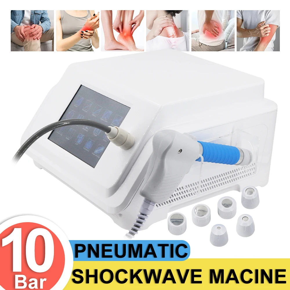 

10Bar Pneumatic Shockwave Machine Erectile Disfunction Treatment Shock Wave Therapy Equipment For Pain Relief Massager