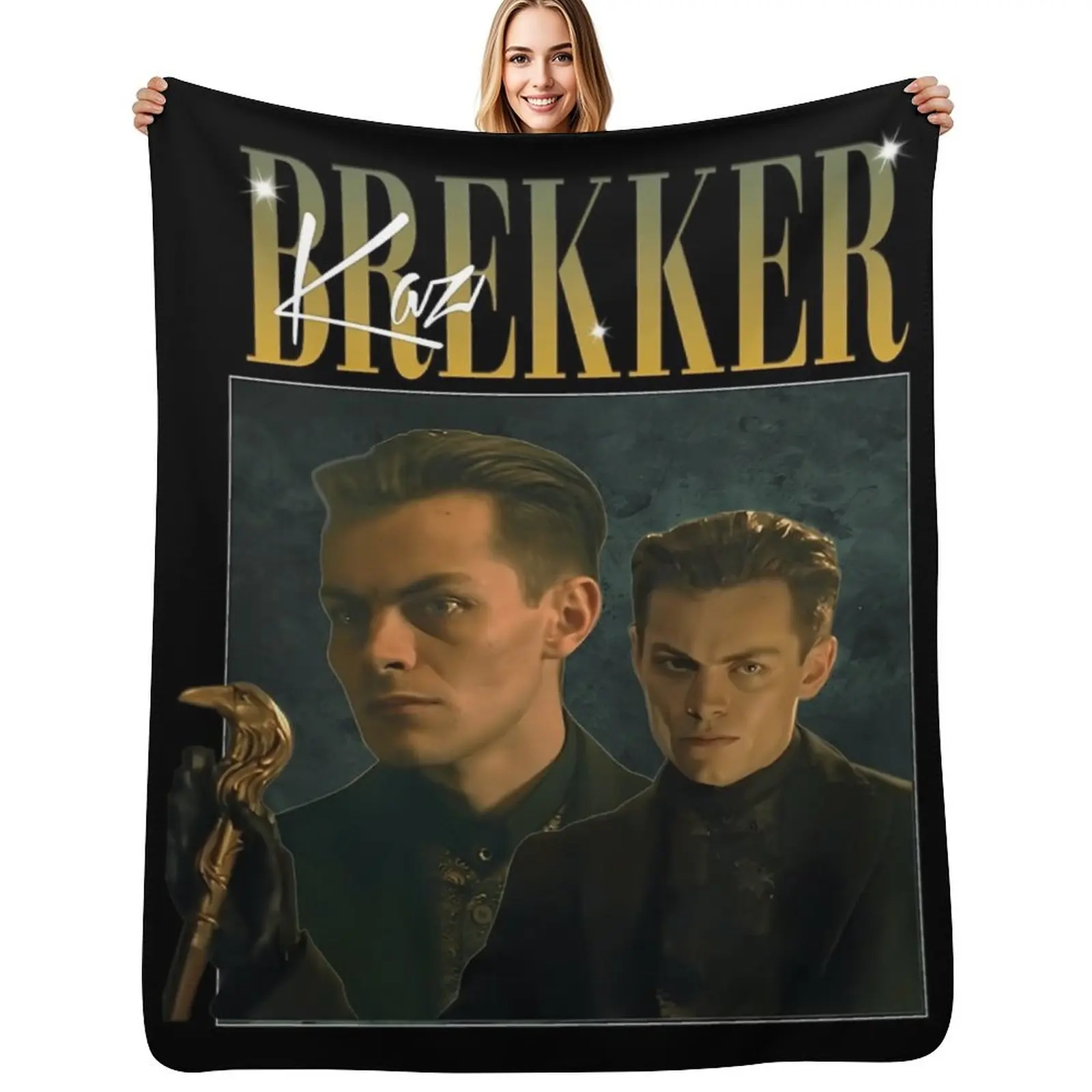 Kaz Brekker Shadow and Bone Six of Crows Стиль 90-х Рубашка Пледы Роскошные дизайнерские роскошные брендовые средные одеяла
