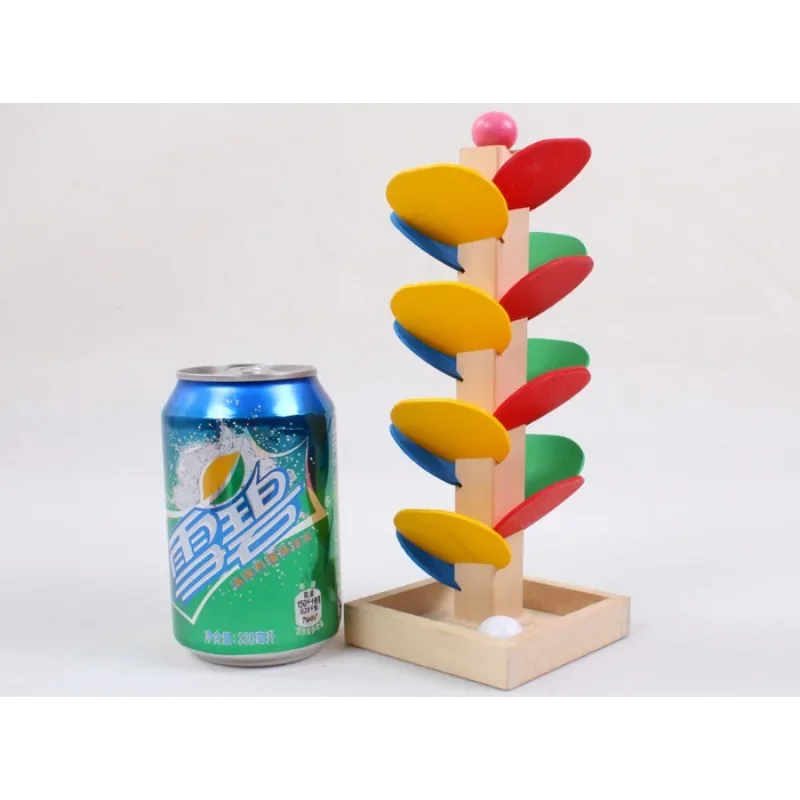 Colorful Tree Marble Ball Run Track Building Blocks Kids Montessori Wooden Toys Learning Educational Toys for Children