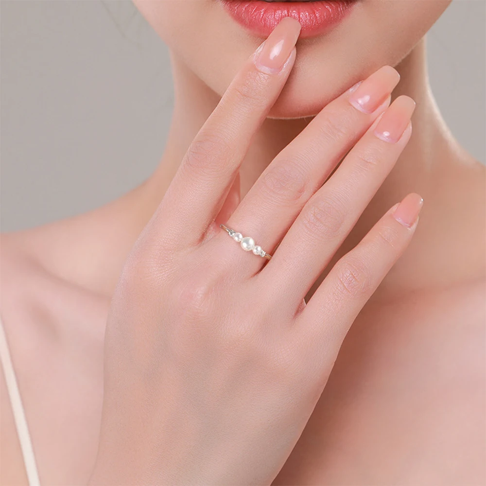 Seulement 925 スターリングシルバー 3 パール - Wedding Z のレビューと価格