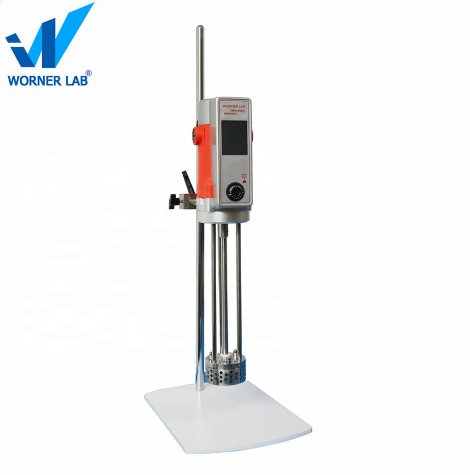 Shipping free WORNER lab overhead stirrer/high shear homogenizer/emulsifying machine