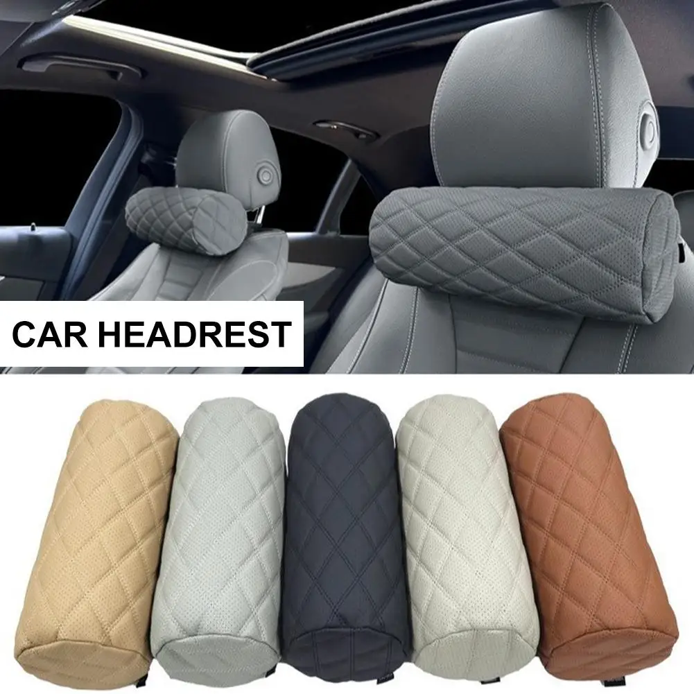 وسادة رقبة السيارة لتخفيف الآلام، وسادة دعم الرقبة عنق الرحم لمقعد السيارة، وسائد أسطوانية للسفر الجانبية للسيارة لمقعد القيادة X5J5 #4