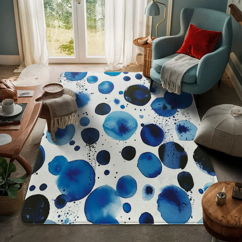 2025 New Nordic Ins Style Abstract Geometric Door Mat Non-Slip Floor Mat Living Room Bathroom Large Floor Mat Home Decoration