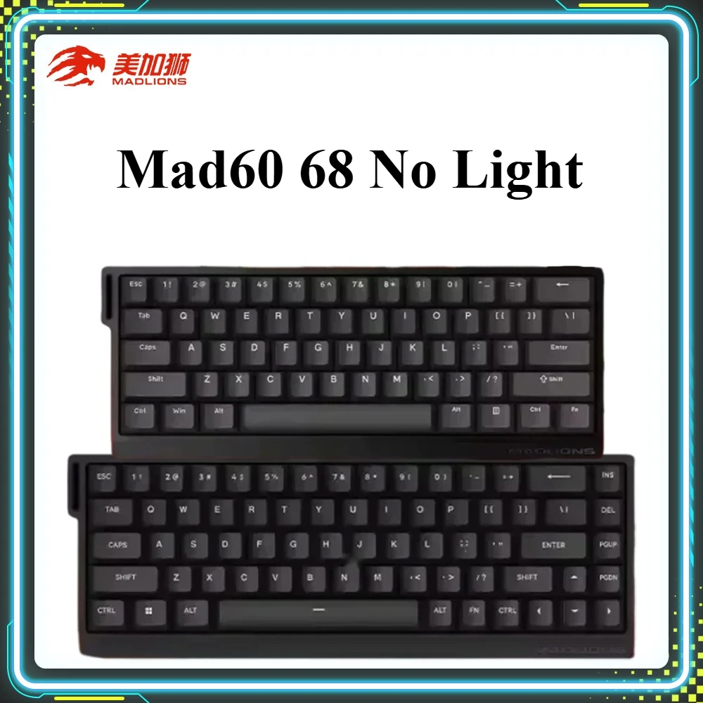 

Рекламные продукты Madcatz Mad 60 68, без светло-черного магнитного переключателя, игровая клавиатура, горячая замена, проводная клавиатура, подарки для ПК