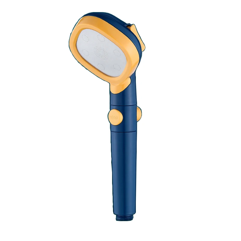 Pressurized Adjustable 4 Function Filter Shower Head With One Key To Stop Water Saving  Spray Nozzle  Bathroom Accessories