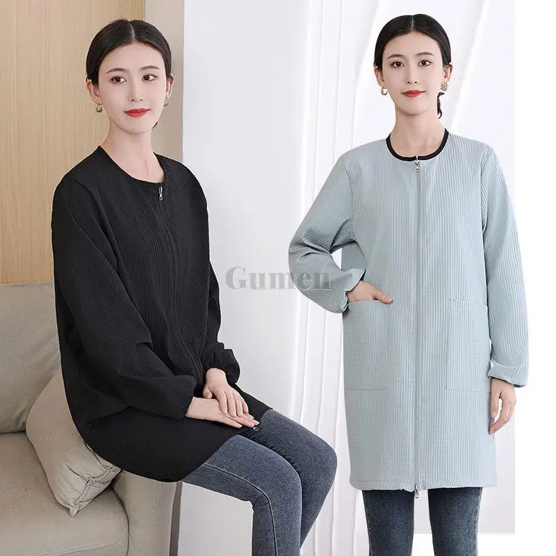 M/L/XL/2XL/3XL Pet Shop Anti Static Dog Grooming Uniforms Non Stick Hair Waterproof Work Clothe Long Sleeves  Pet Cleaning Care