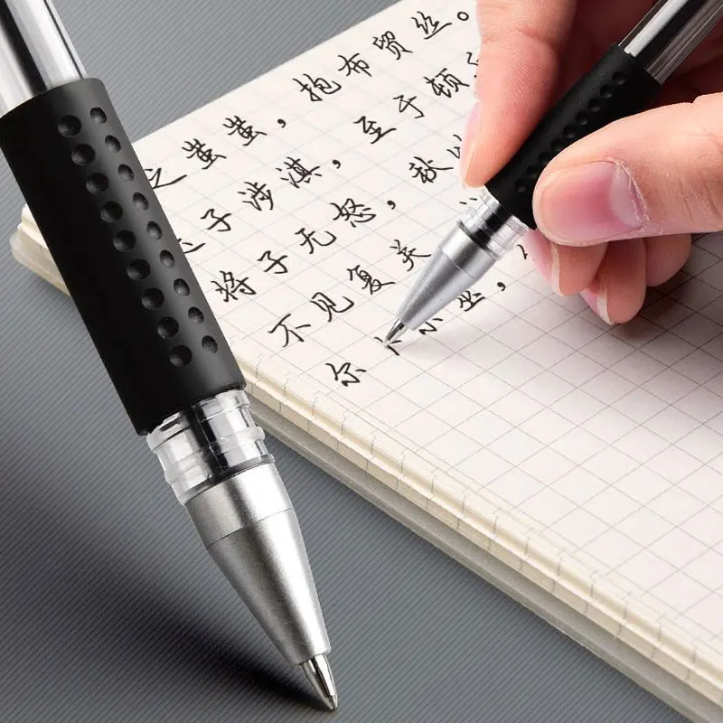 35/25 個ゲルペンセット学用品黒青赤インク色 0.5 ミリメートルボールペンペン書き込みツール学校オフィス文具