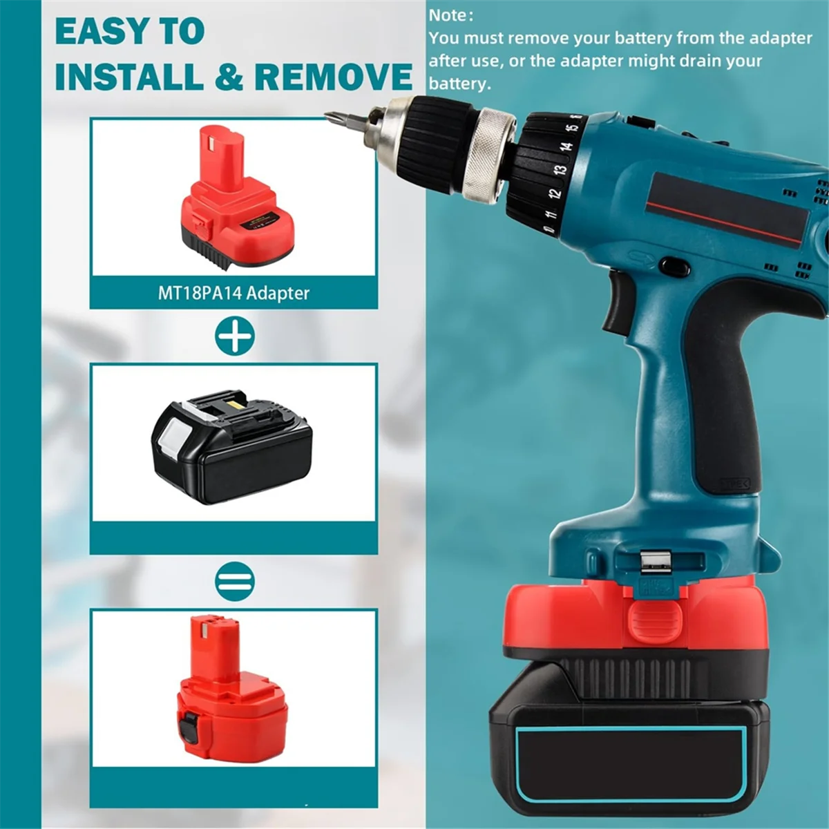 【Favorito do comprador!】Adaptador de bateria