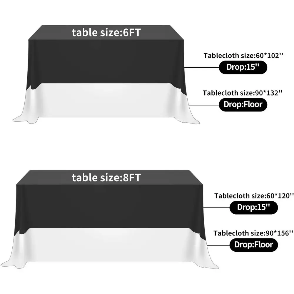 Waterproof 60x120 Rectangle Tablecloth, Stain & Wrinkle Resistant, Polyester for Kitchen, Dining, Weddings & Parties - White