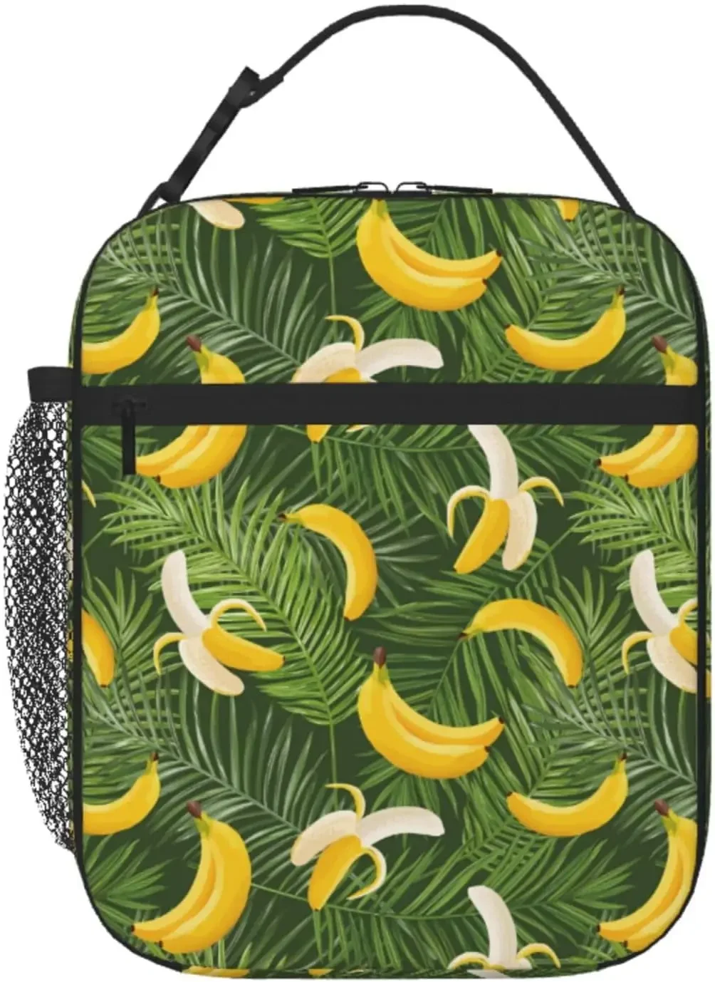 Lunch Box for Men Women Lunch Bag for Men Stylish Insulated Funny Banana Leaves Insulated Small Women  for Adults  lunch bags