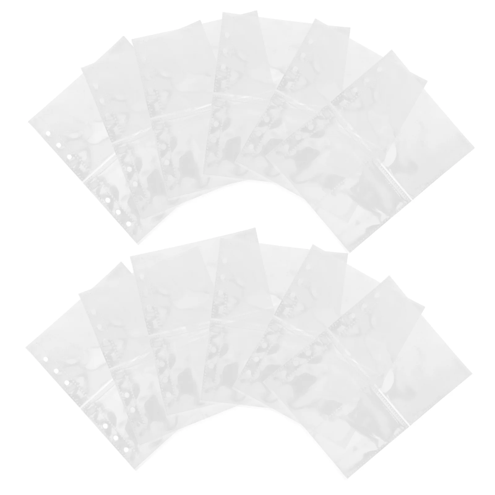 

30pcs Transparent Binder Sleeves Double Sided Clear Card Protectors Waterproof Photo Storage Sheets Plastic Loose Leaf Jackets