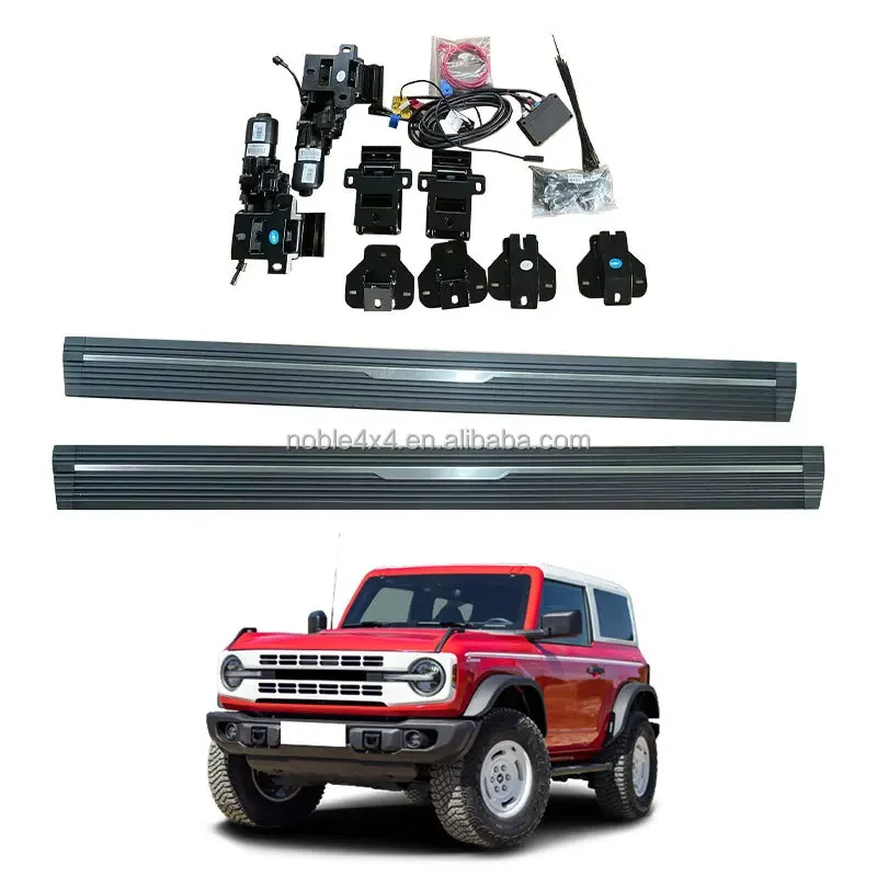 Aluminum Car Accessories Water Proof Motor Power Steps SUV Off-Road Electric Side Steps for Ford Bronco 2 doors 2012