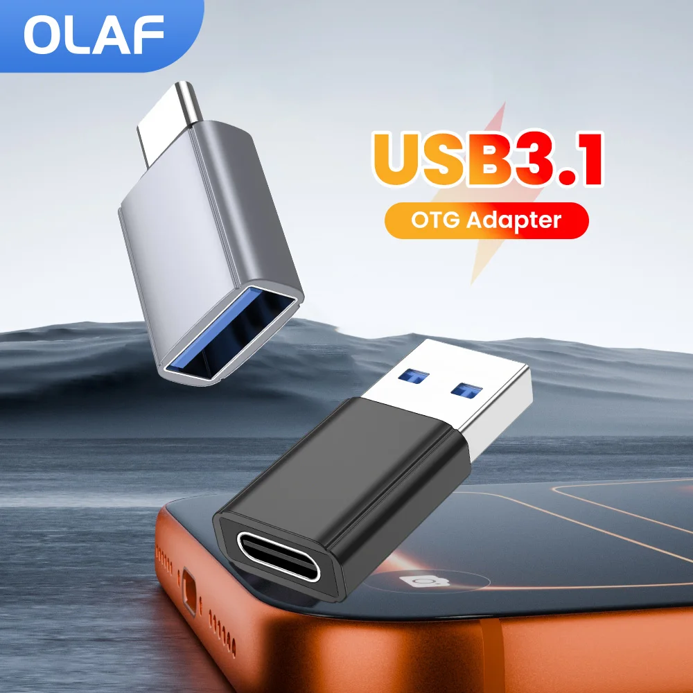 USB3.1 To Type C OTG Adapter High Speed Transfer USB USB C Male To Type C USB Female Converter For Iphone 15 16 17 Samsung