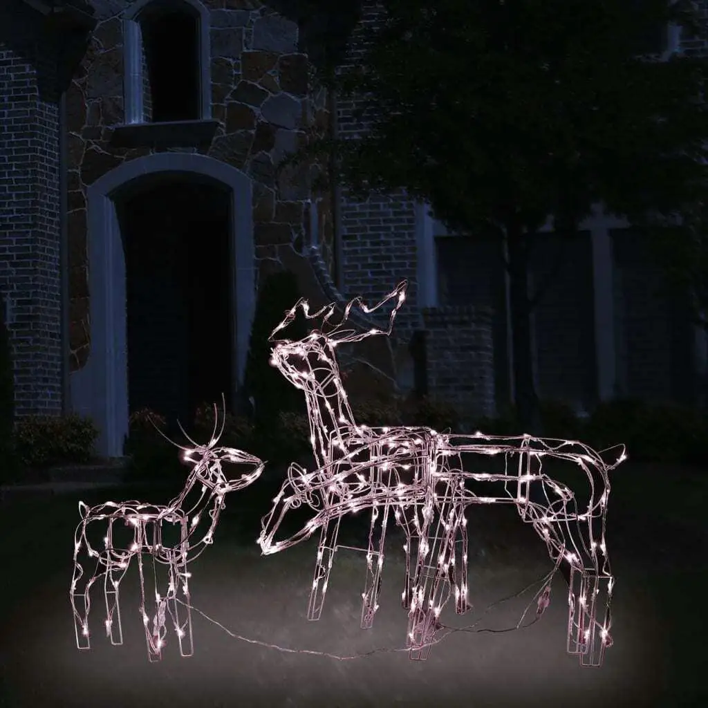 

3-Piece Reindeer Christmas Light Display - 229 Bright Lights for Festive Decor