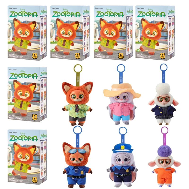 

2025 Disney Zootopia слепая коробка виниловое лицо модные игрушки коробка-сюрприз милые куклы рюкзак подвески детский подарок-сюрприз