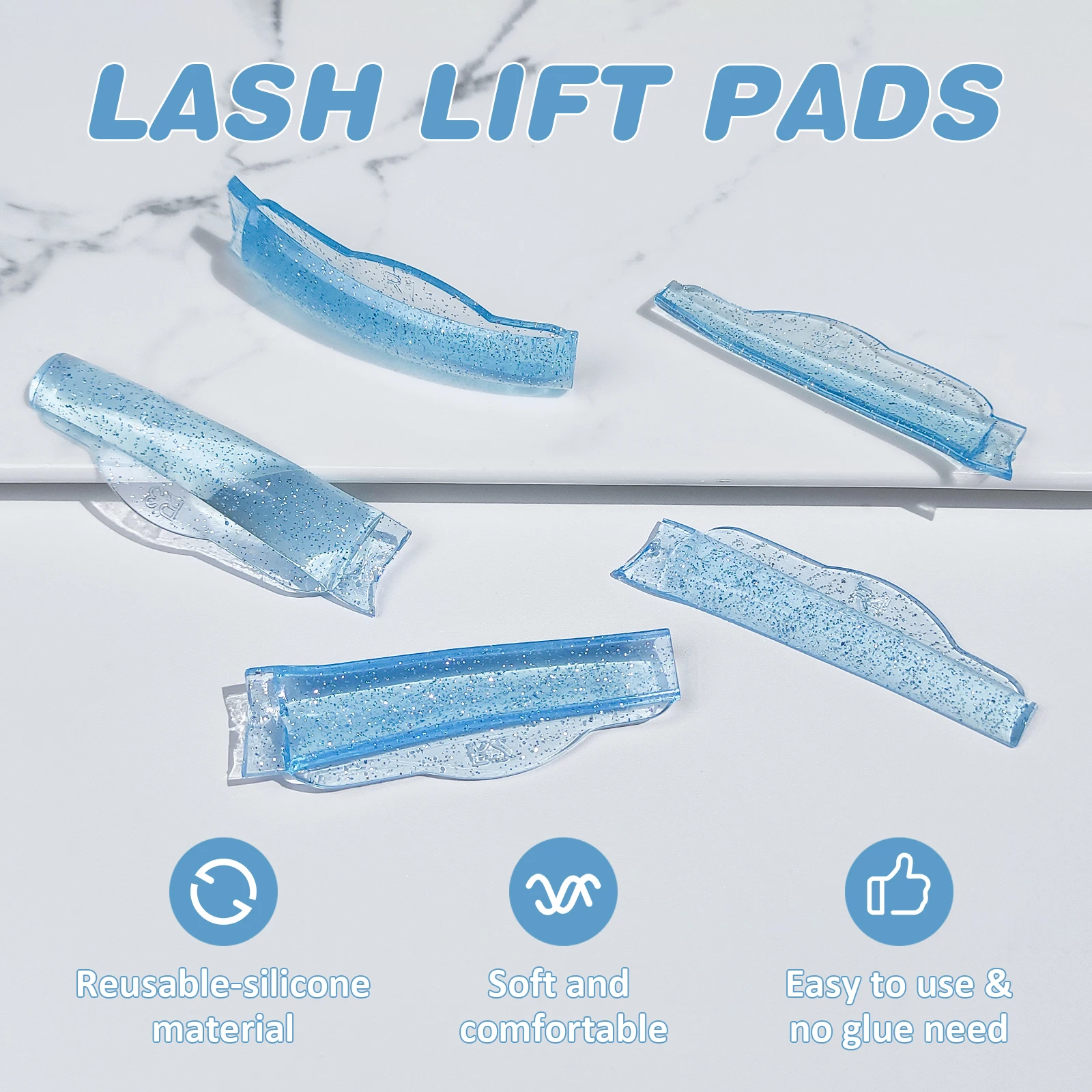 PERMANIA 5 pares de silicone cílios perming laminação almofada reutilizável lash levantamento hastes kit 3d cílios extensão modelador aplicador ferramenta