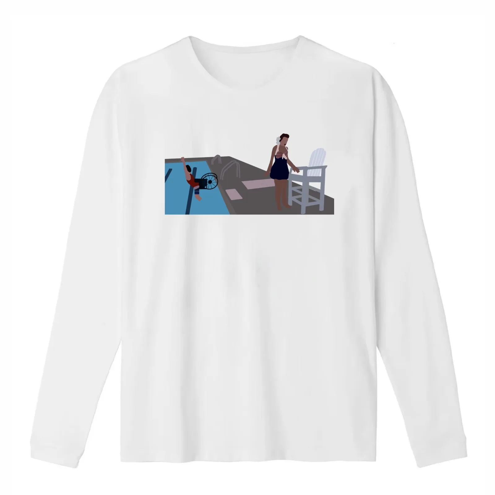 Artie Wheels Himself Into The Pool - Glee T-Shirt Summer Casual Cotton Tee Oversized Streetwear Tops Vintage Graphic Print