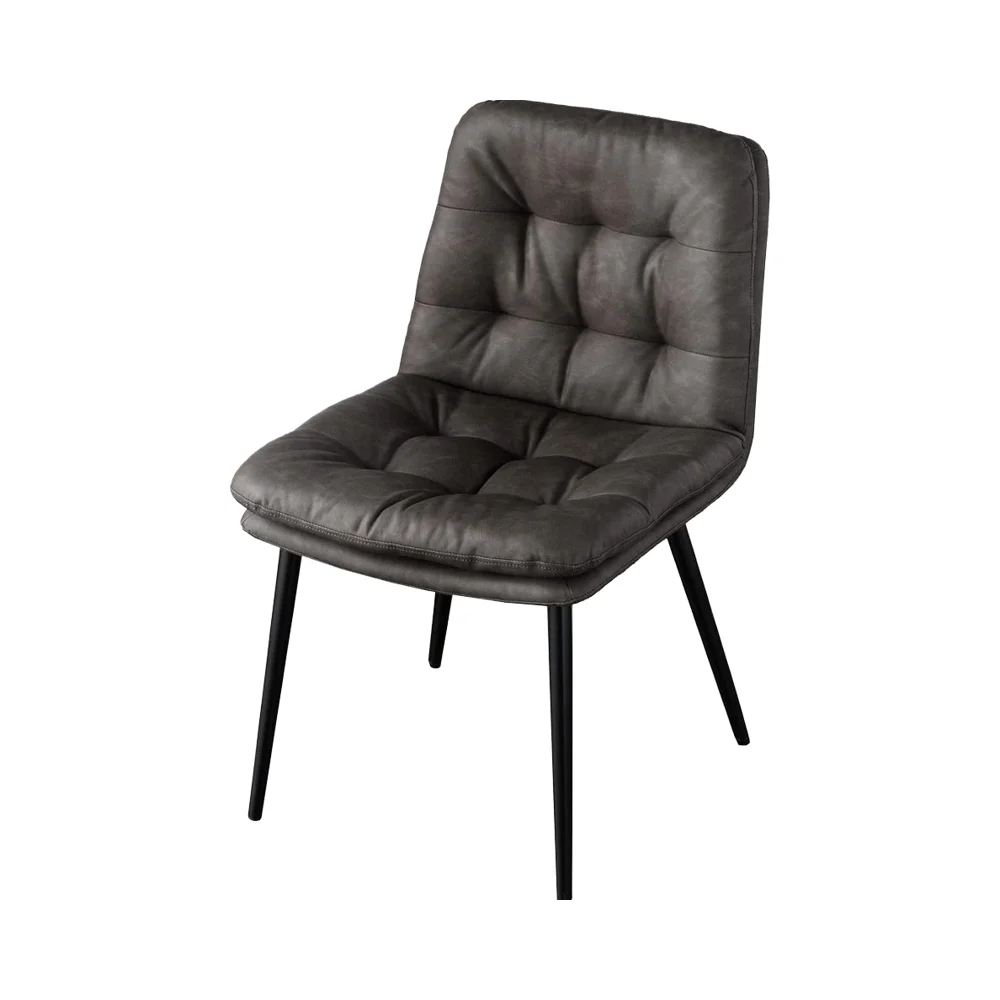 

Обеденный стул Tansu Gen с одной подушкой, сиденья из массива дерева, металлические ножки, простой современный коричневый черный 83200003 (85122)