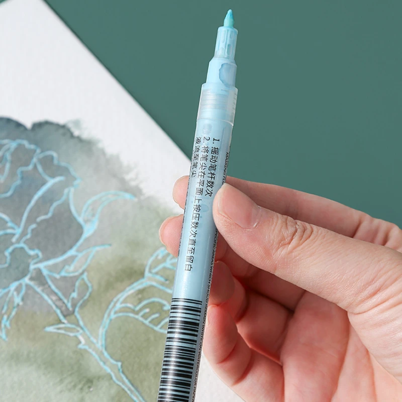 Mark Pen Type Watercolor Masking Liquid 0.7mm Blank Glue Rubber Eraser Hand-painted Watercolor Gouache Painting Art Supplies view 3