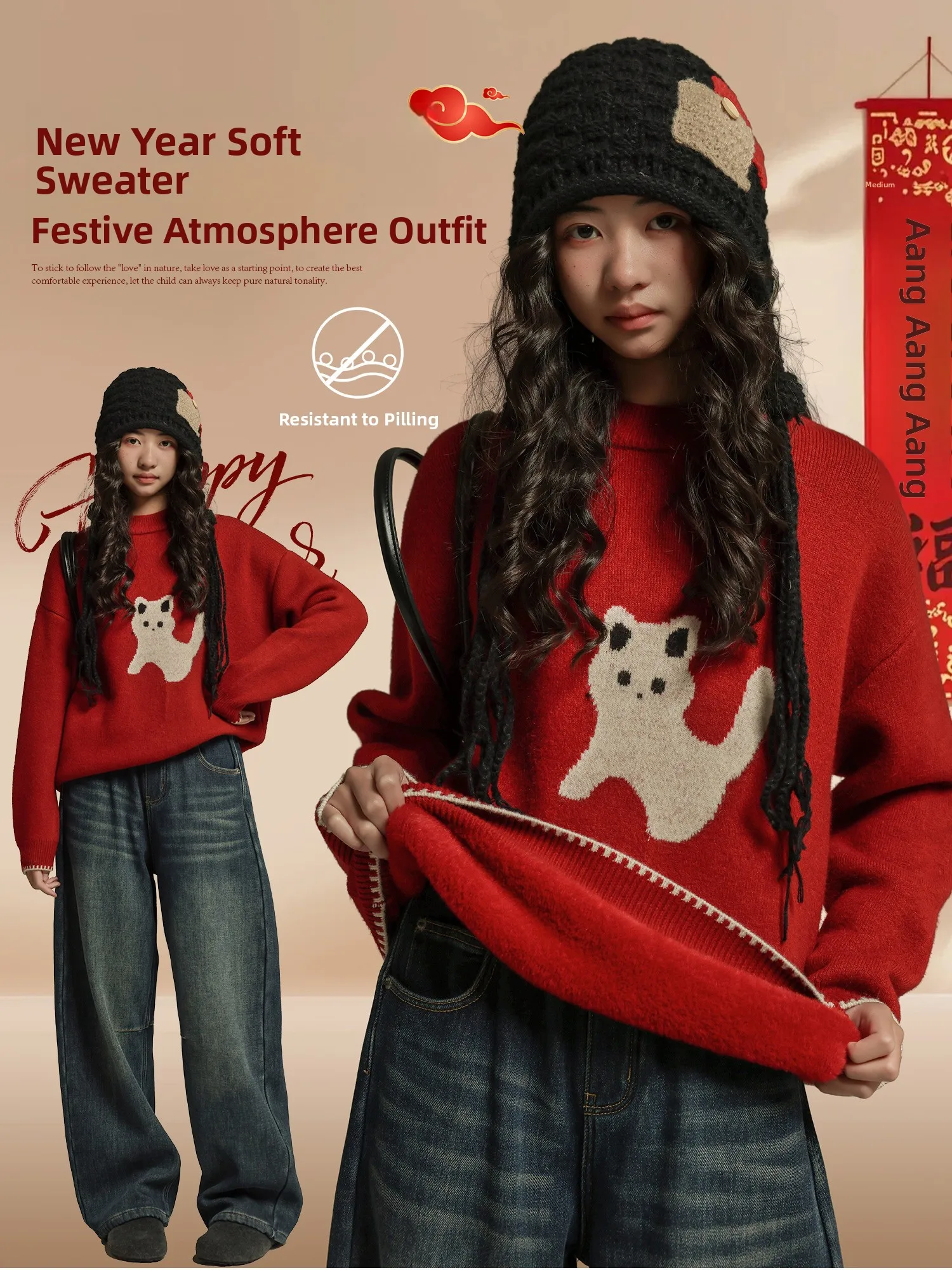 maglione-caldo-foderato-in-pile-per-ragazze-serie-capodanno-abbigliamento-invernale-in-nylon-lavorato-a-maglia-con-cartoni-animati-per-bambini-dai-4-ai-7-anni