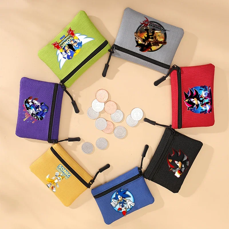 Soniced Anime Coin Purse Wallet Women Wallet Portable Card Bag Coin Key Storage Bag Cute Holder Money Coin Purse Mini Bag Gift