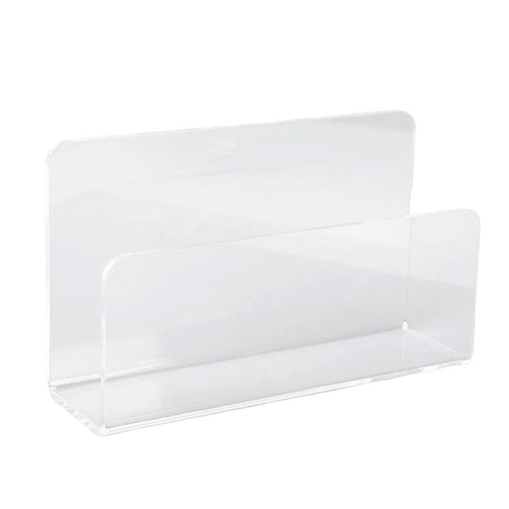 Different Colors Acrylic Mail Holder Acrylic 17.5 X 5.5 X 10cm Letter Organizer Stand Envelope Mail Sorter Desk Organizing