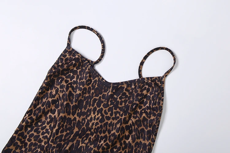 Weird Puss Bandage-Kleid mit offenem Rücken für Damen, Leopardenmuster, Mesh-Patchwork, unregelmäßiger Saum, tiefer Ausschnitt, modischer Trend, Party, figurbetont – Detail 6