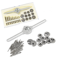 31Pcs Metric Tap And Die Set Kit Hand Tap Drill Bit Screw Tap HSS Thread Die Wrench Handle Tap And Die Set