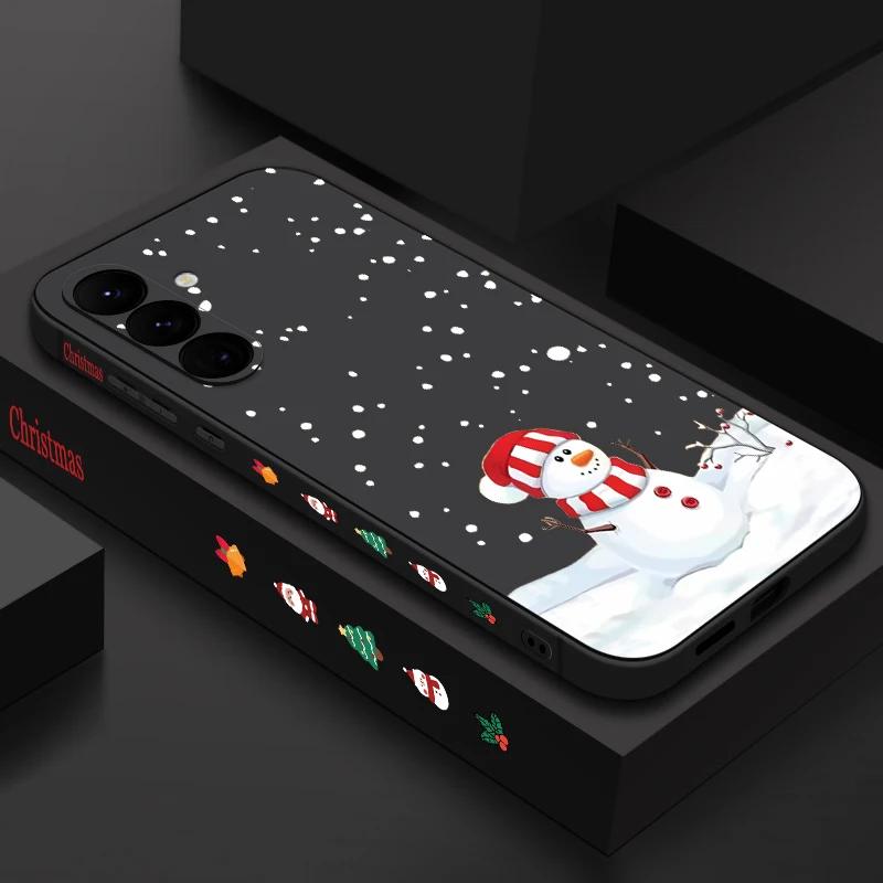 Romantic Santa Claus Print Case For Samsung Galaxy S25 FE S26 S24 S23 Ultra A18 A57 A17 A56 A37 A16 A36 A55 A54 Soft Phone Cover