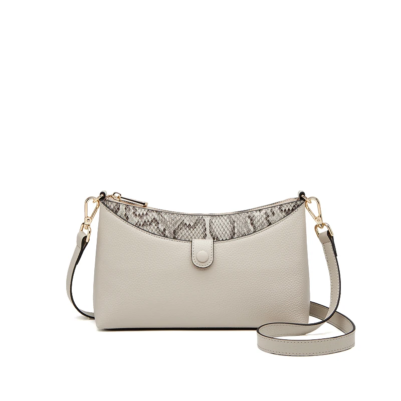 2026 New Luxurious Women First Cow Leather Crossbody Bag Handmade  Single Shoulder Bag Girls Purses Embossed Stylish Bags #AL656