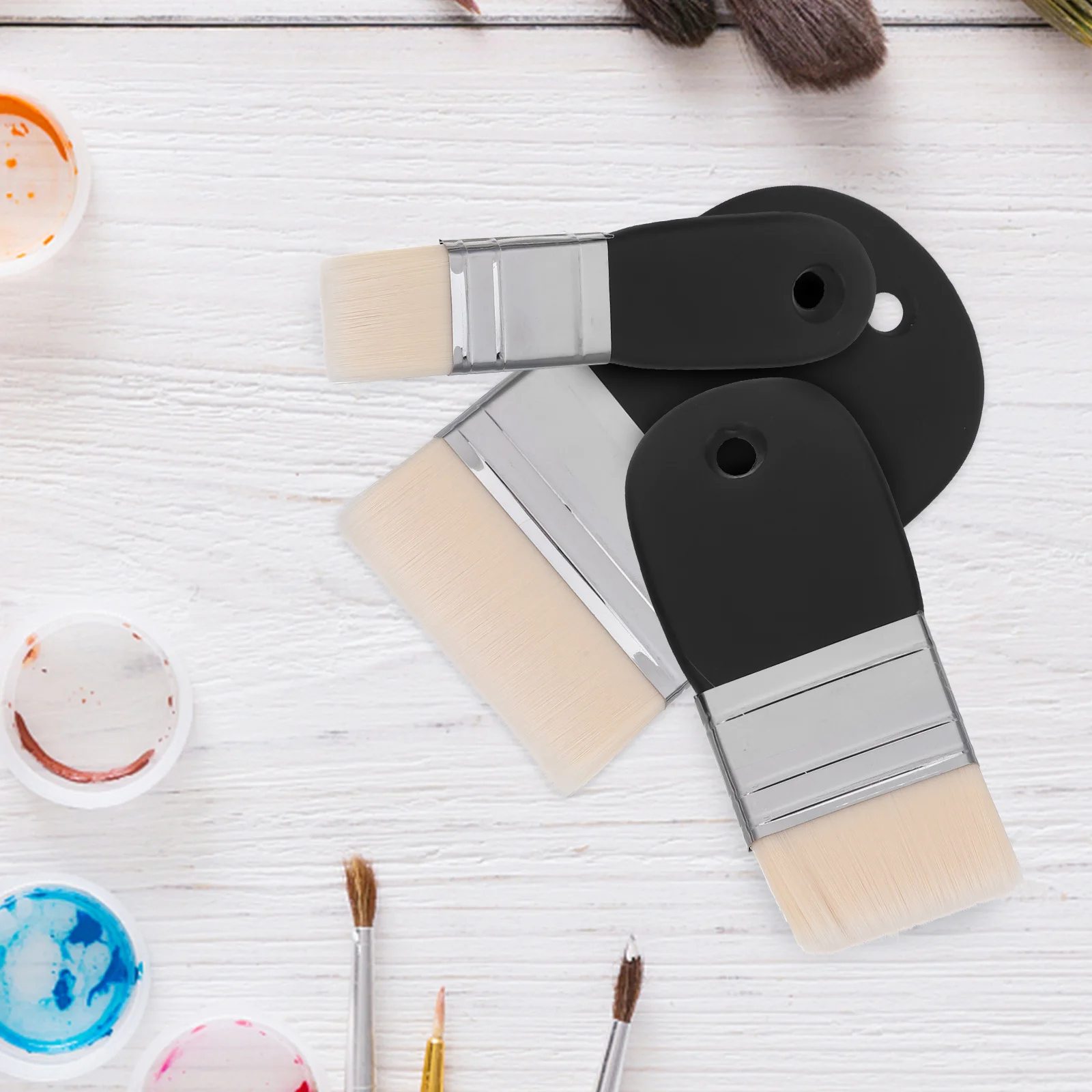 فرش رسم زيتي بألوان مائية مع مقابض مريحة، 8 أنماط للتحكم في التدفق مثالية للحرف اليدوية المصنوعة من القماش الورقي #4