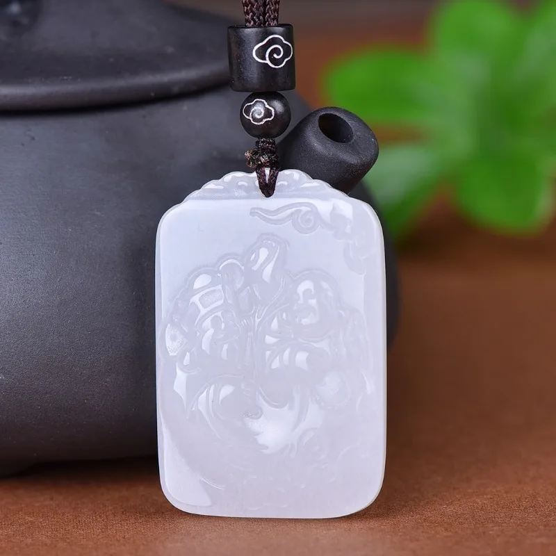 Exquisite Gold Silk Jade, Prosperous People and Wealth, Pendant, Safe and Blessed, Men's and Women's Pendants