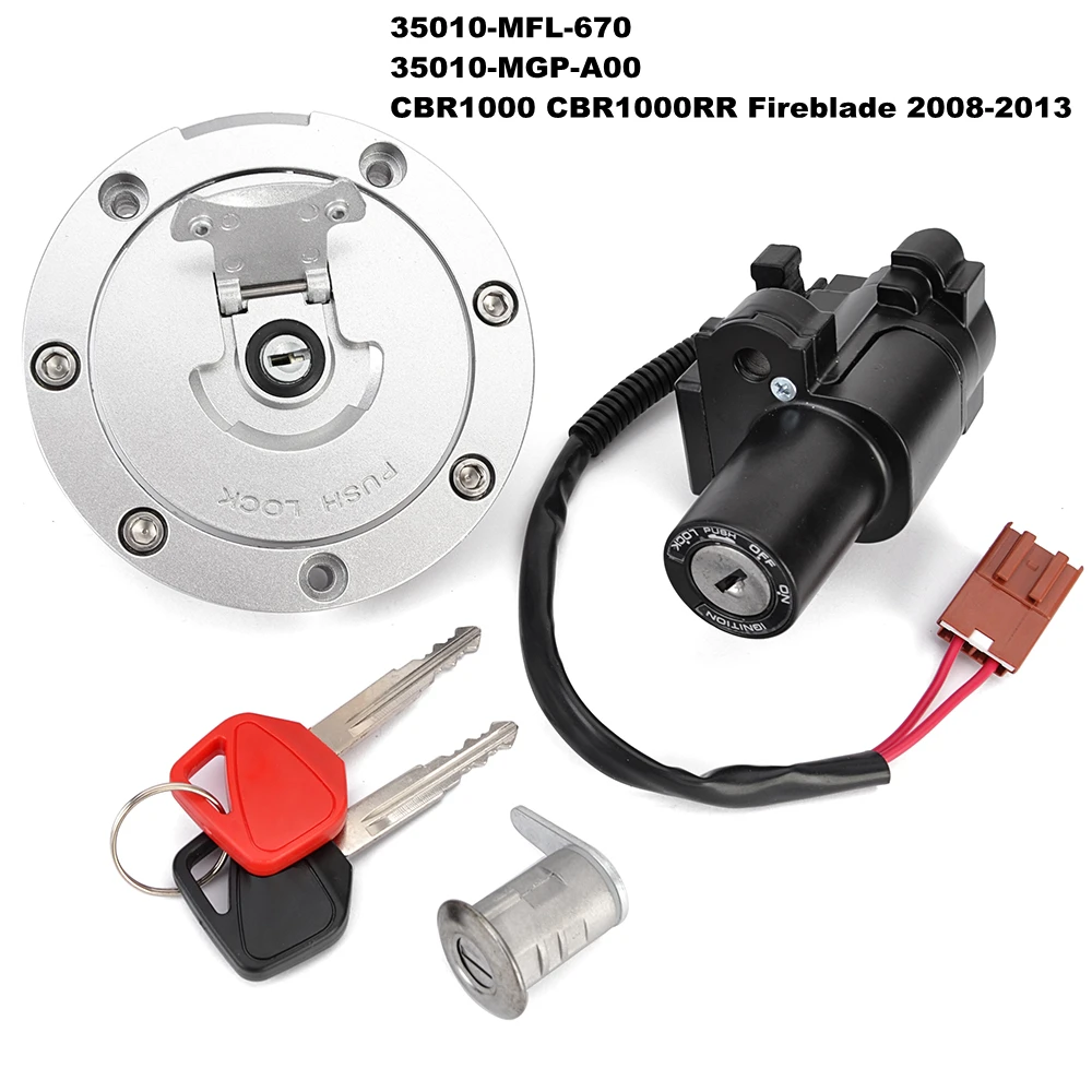 

Fuel Gas Cap Ignition Switch Seat Lock Key For Honda CBR1000 CBR1000RR Fireblade 2008-2013 35010-MGP-A00 CBR 1000 1000RR