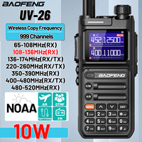 Baofeng UV-26 Walkie Talkie 10W Multi Band AM FM Wireless Copy Frequency 999 Channels Type-C Long Range VOX NOAA  Two Way Radio