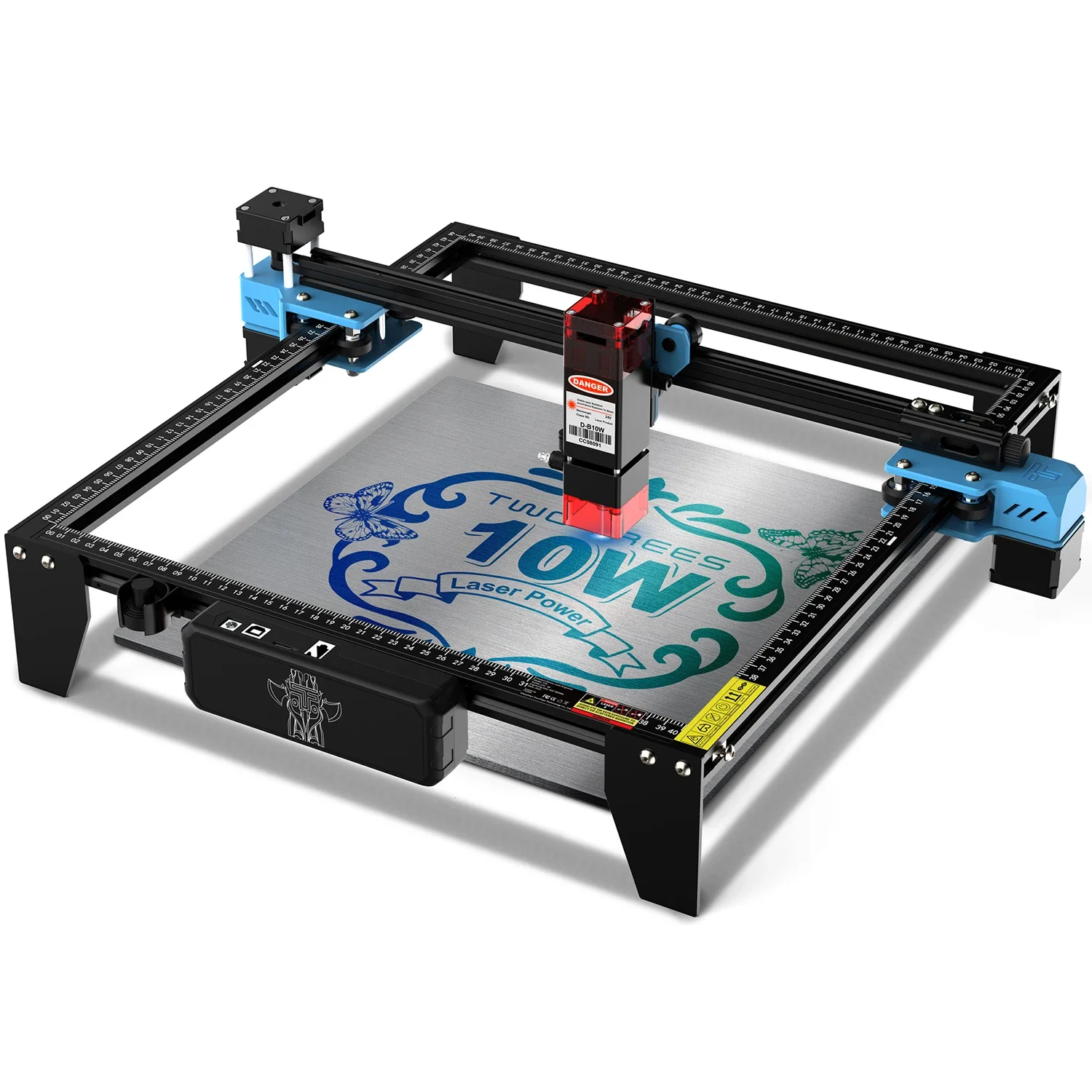 TWOTREES TTS 10W High Precision Home Use 32-Bit Motherboard 300*300mm Work Area APP Connect engraver cutting machine