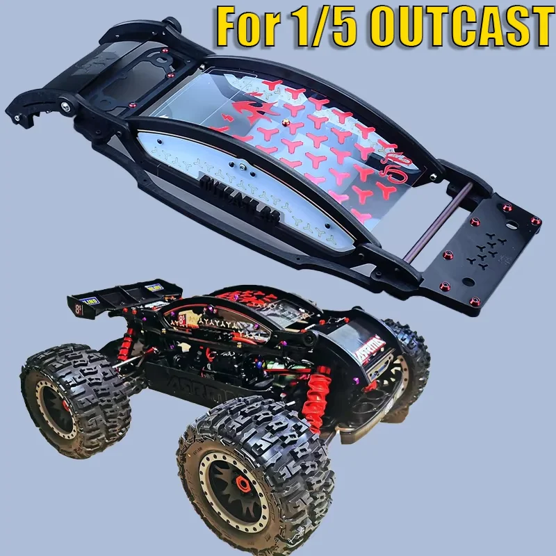 Simulation 1/5 Nylon Shell Based Roll Cage for 1/5 RC ARRMA OUTCAST 8S EXB Stunt Truck Car
