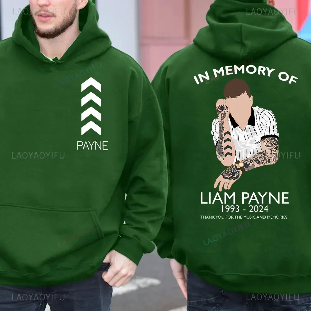 Em memória de Liam Payne Outono Inverno Quente Manga Longa Moletom Masculino Liam Payne1993-2024 Sempre Nós Missamos Você Hoodies Tops