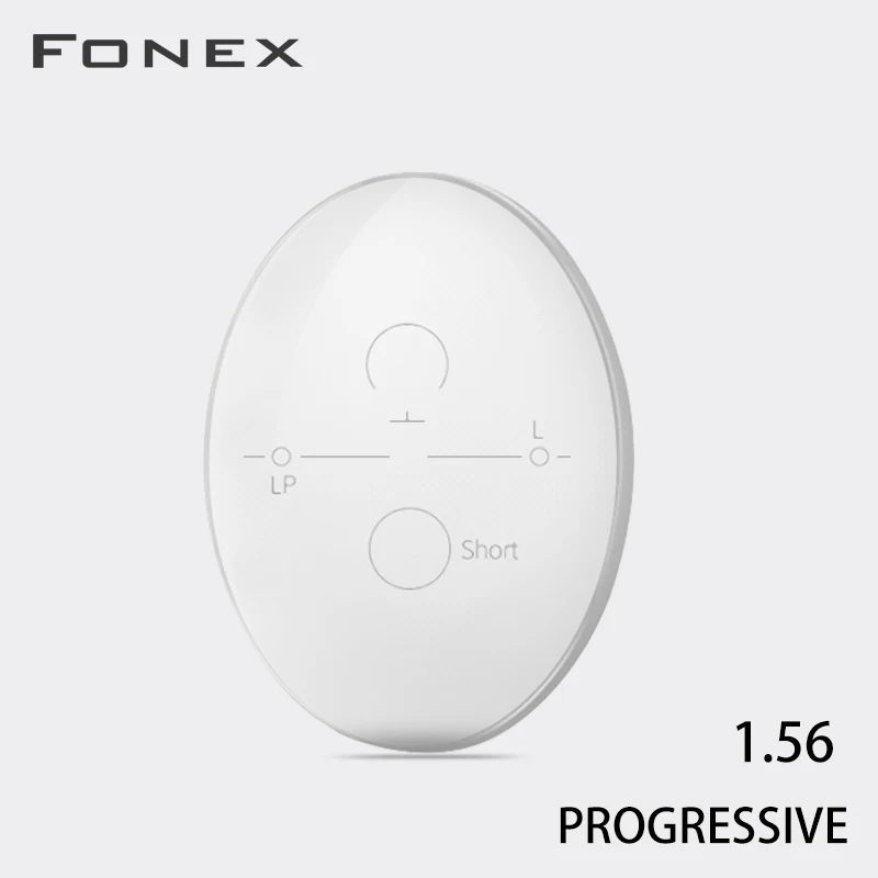 

FONEX Customized 1.56 1.61 1.67(ADD +0.75~+3.00) Progressive Multifocal Lenses Myopia Hyperopia Resistance Short Middle Far Lens