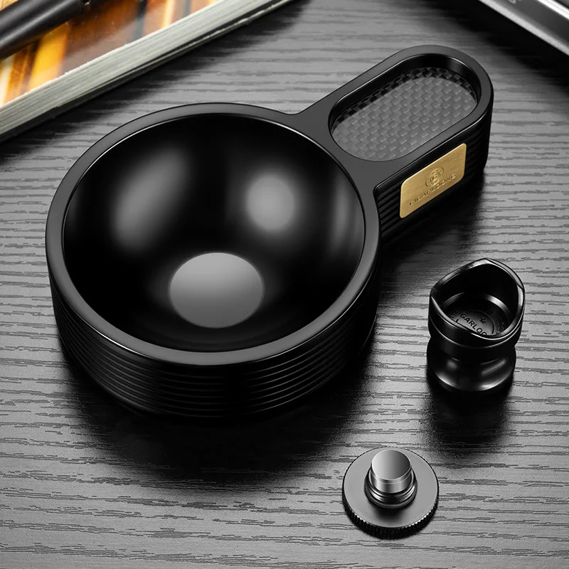 Cigar Smoking Set Metal Cigar Ashtray Cigar Holder With Hidden Cigar Premium Cigar Accessory Set Portable with Gift Box