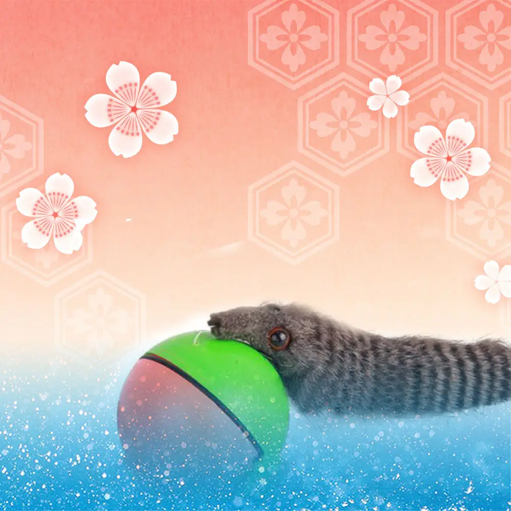 

Электрическая интерактивная игрушка-мышь для кошек, щенков и мелких животных, на батарейках, случайный цвет