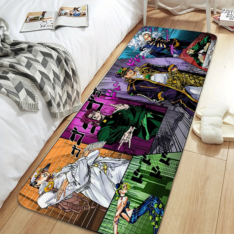 Rug for Bedroom JoJos Bizarre Adventure Balcony Living Room Mat Bathroom Hallway Carpet Entrance Door Doormat Slip-resistant