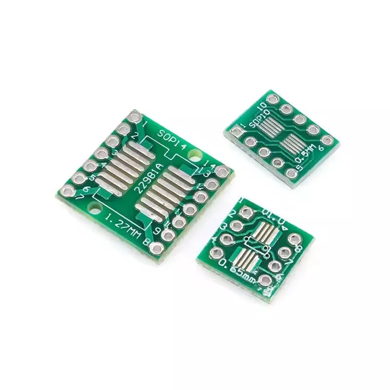 10pcs PCB Board Kit SMD Turn To SOP MSOP SSOP Adapter Converter Plate SOP MSOP SSOP TSSOP SOT23 8 10 14 16 20 28 SMT To DIP